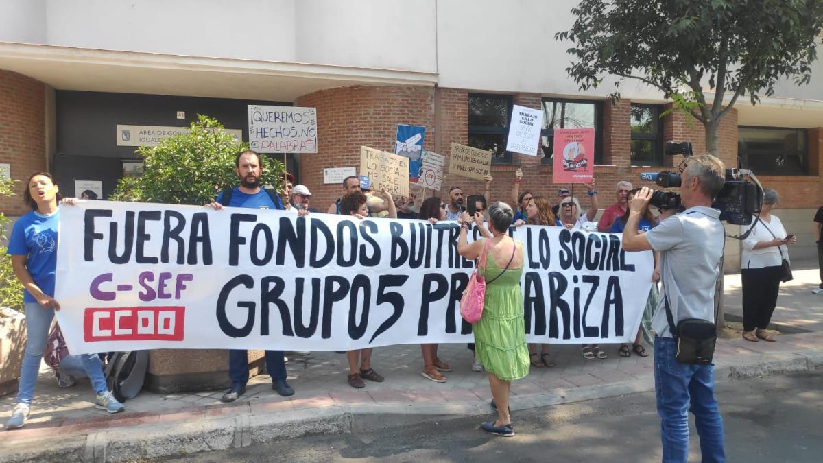 Concentración de la plantilla de Grupo 5