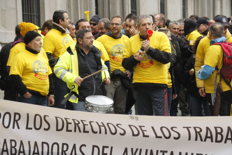 Concentración del SAMUR ante las carencias de plantilla