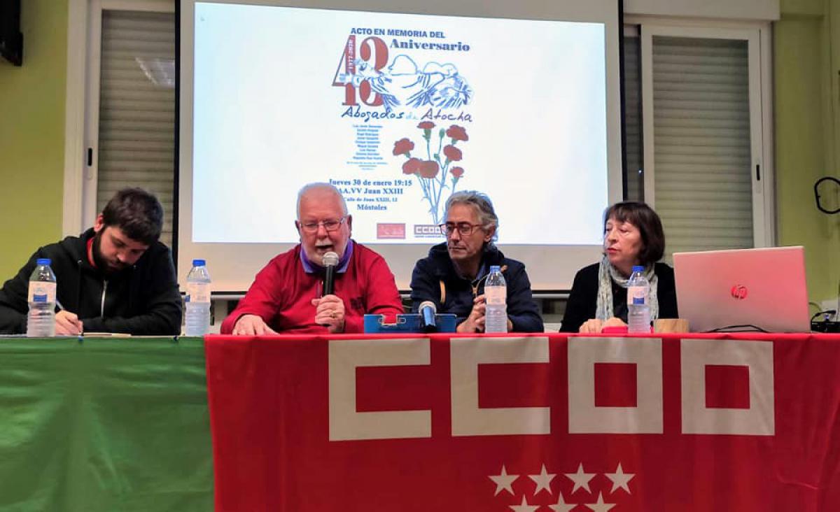 Homenaje a los Abogados de Atocha en Móstoles