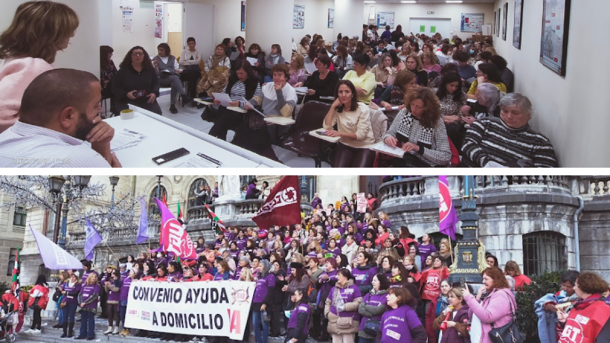 Cuatro jornadas de huelga en la Ayuda a Domicilio de Bizkaia