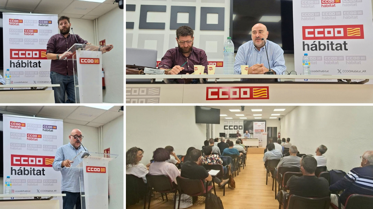 CCOO del Hábitat de Aragón celebra su segundo Consejo: unidad, organización y lucha por los derechos de la clase trabajadora