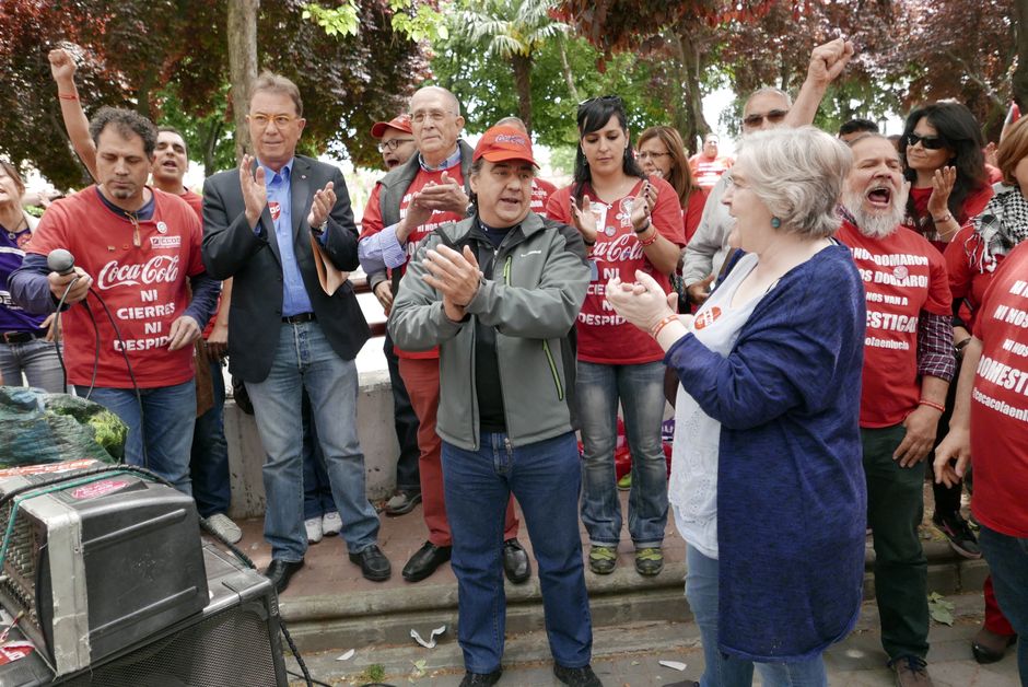 Concentración en apoyo a Jose Manuel Galán el día de su juicio
