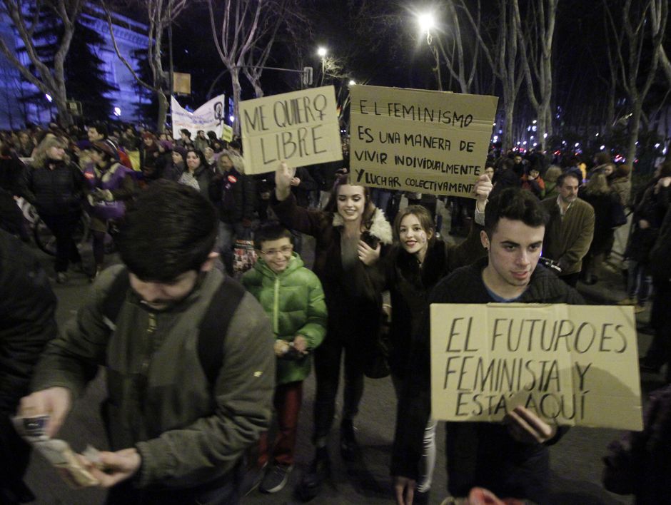 Manifestación Día Internacional de la Mujer Trabajadora, 8-3-2016