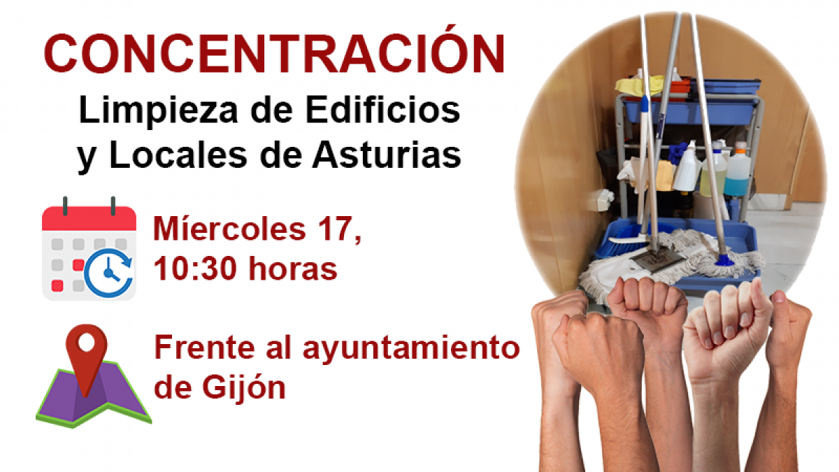 Conflicto en la negociación del convenio colectivo de Limpieza de Asturias