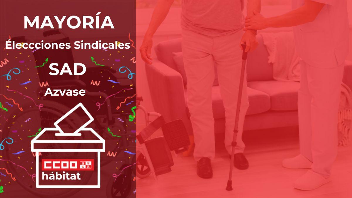 CCOO del Hábitat de Salamanca gana las elecciones sindicales en la empresa de ayuda a domicilio Azvase