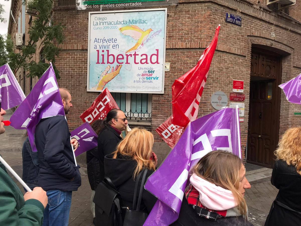 Concentración para reclamar libertad sindical en ENASUI
