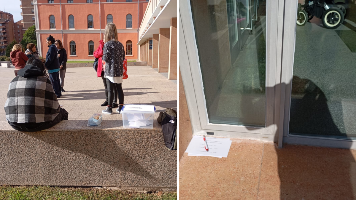 Trabajadoras de la Limpieza de La Rioja se ven obligadas a votar en la calle