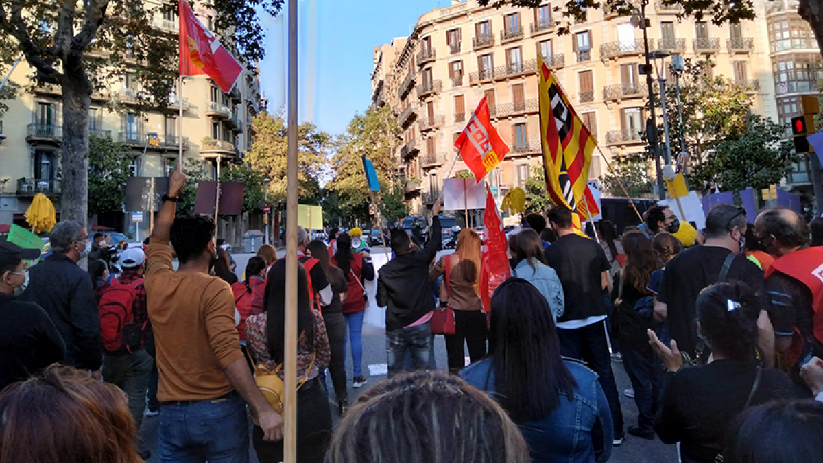 Concentracin Trabajadoras del Hogar y Cuidados 17 de octubre Barcelona