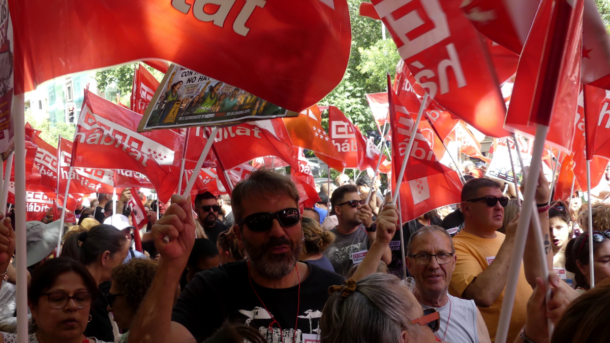Manifestación Limpieza Edificios y Locales Madrid