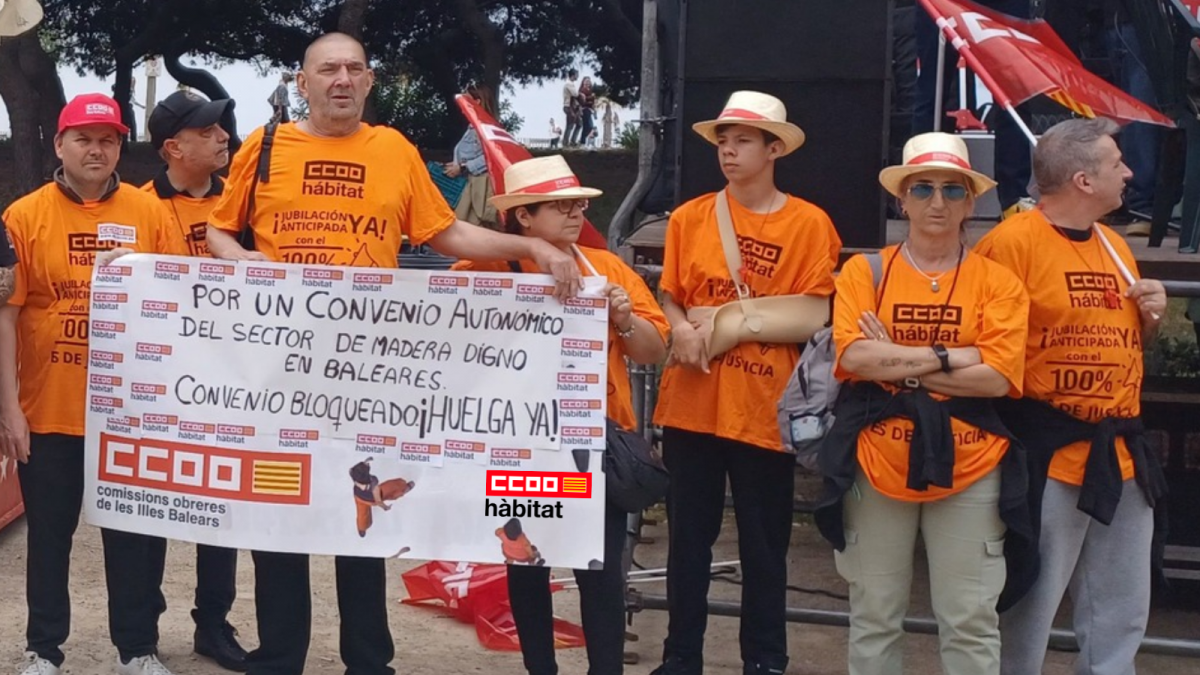 CCOO del Hábitat de Illes Balears convocará huelga indefinida en el sector de la madera a partir del 25 de mayo