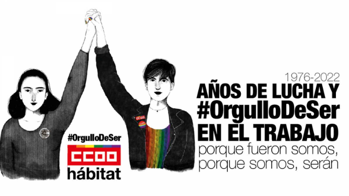 CCOO del Hábitat, por centros de trabajo libres de odio contra las personas LGTBI+