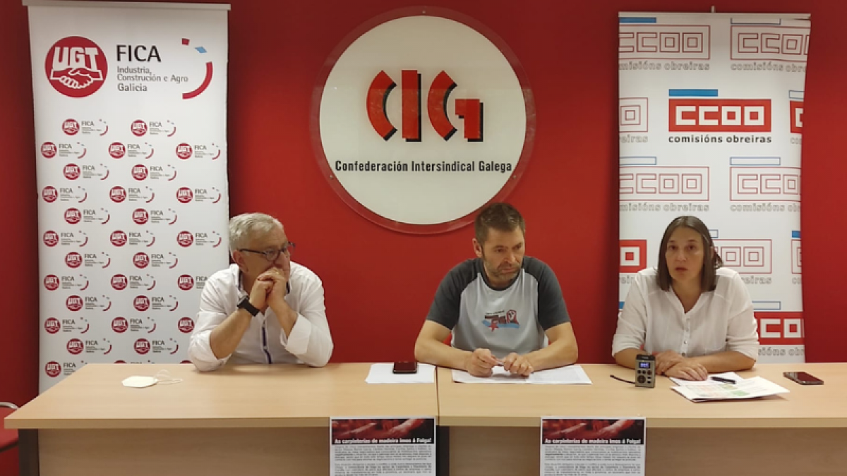 CCOO del Hábitat de Galicia, UGT y CIG convocan cuatro jornadas de huelga en la carpintería de A Coruña