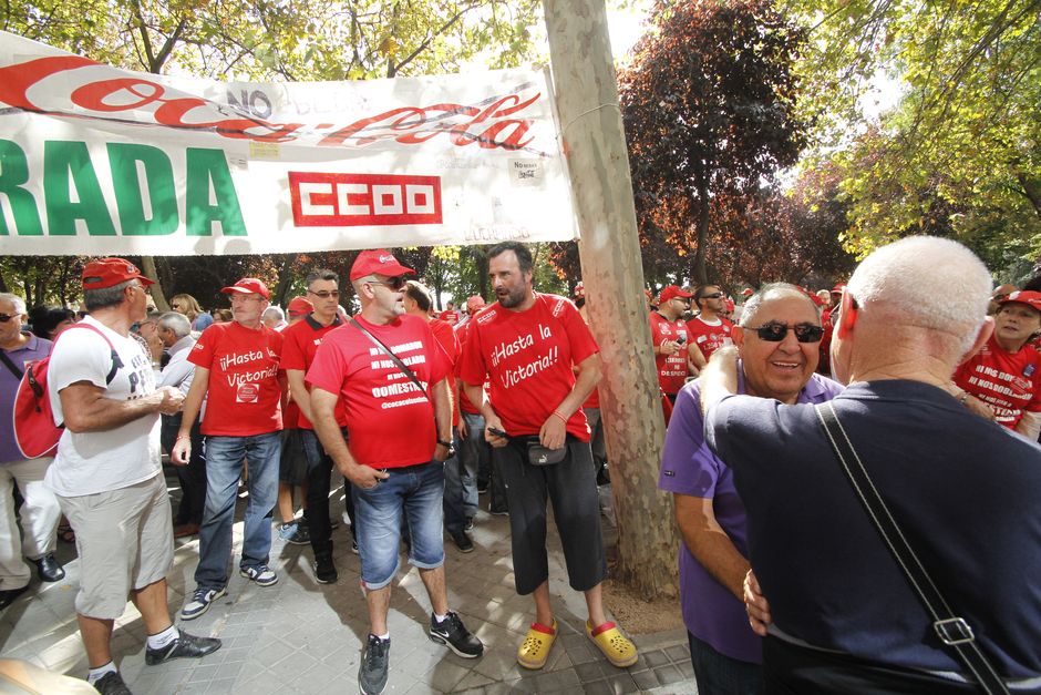 Concentración en apoyo a Juan Carlos Asenjo y en defensa del derecho de huelga