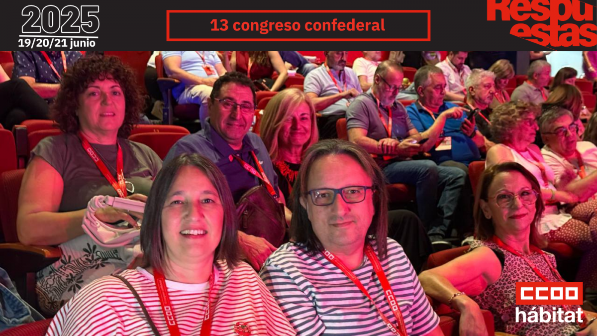 CCOO del Hbitat en el 13 Congreso Confederal