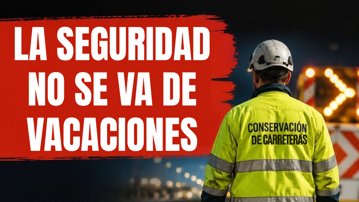 CCOO del Hábitat de Galicia llama a la prudencia en las carreteras: "Hay trabajadores que se juegan la vida para garantizar la seguridad de las personas usuarias de las vías"