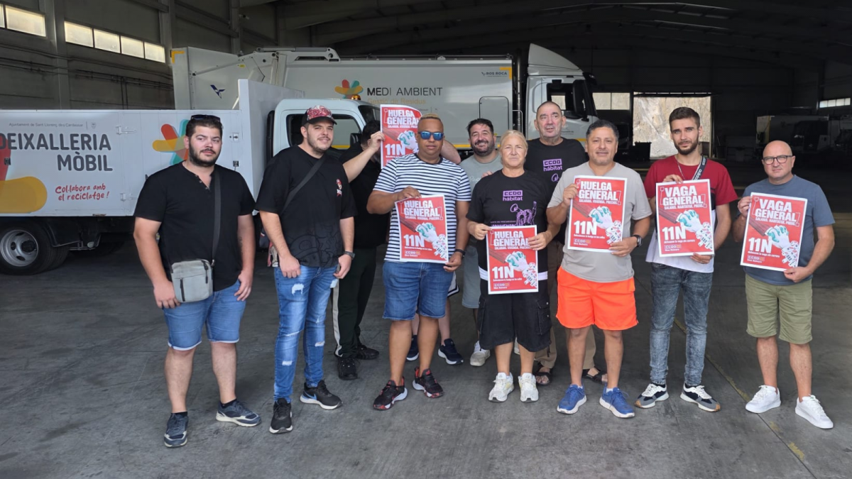 Asamblea con el turno de noche de FCC RSU en Son Servera (Mallorca)