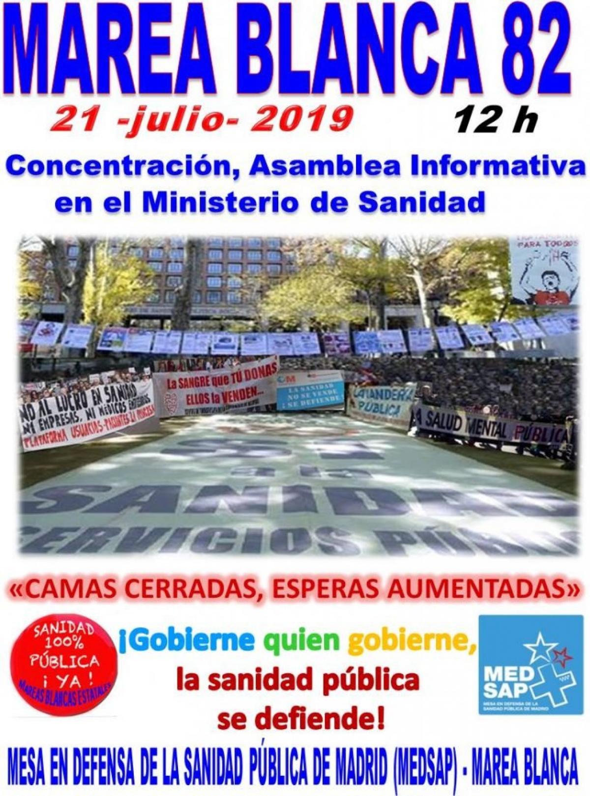 82ª cartel Marea Blanca