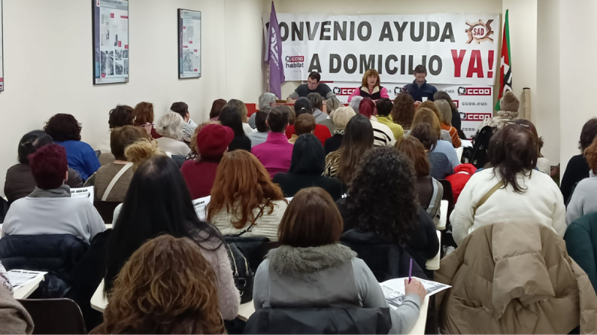 Cinco jornadas de huelga más en la Atención Domiciliaria de Bizkaia