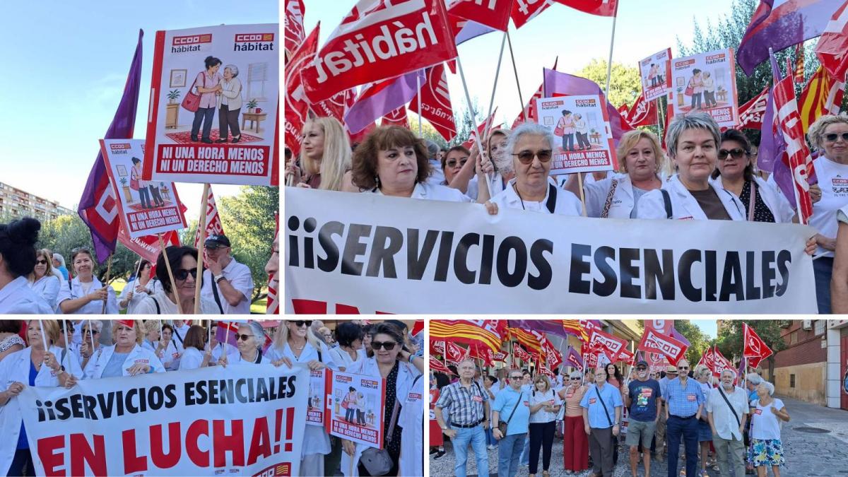 CCOO y UGT denuncian ante las Cortes de Aragón la falta de financiación del Sector de Ayuda a Domicilio de dependencia en Zaragoza