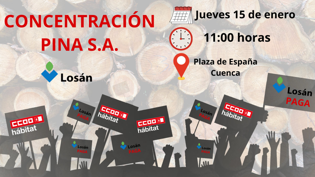 Los trabajadores y trabajadoras del Grupo Losán denuncian su situación límite y se movilizan el próximo jueves día 15