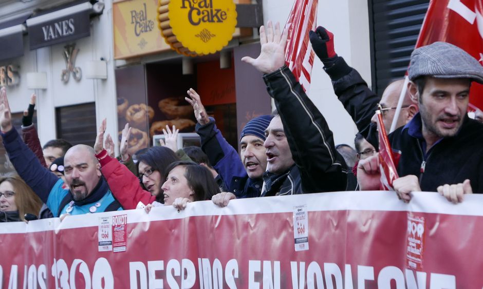 Concentración contra el ERE de Vodafone-ONO