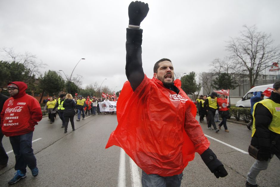 Juicio a los 8 de Airbus, primer día, manifestacion en Getafe y entrada al juicio