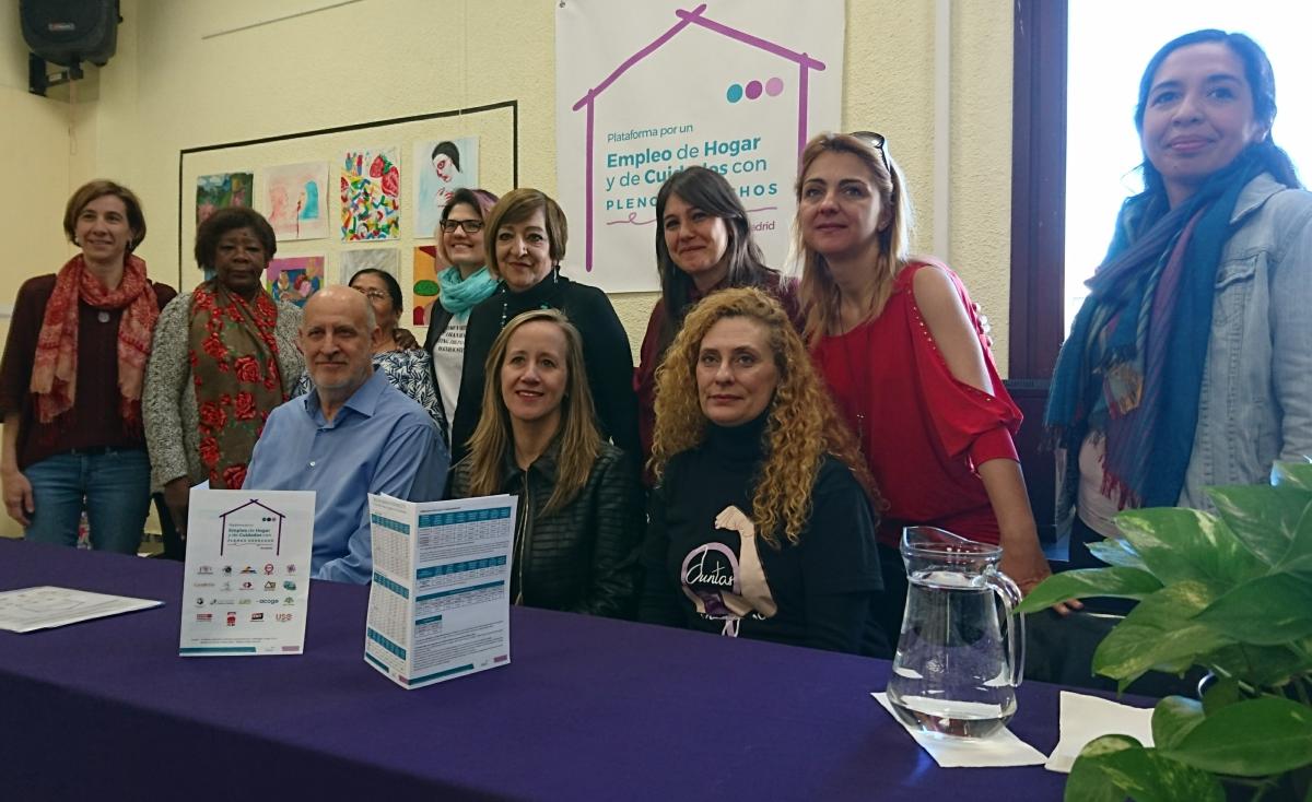 CCOO de Madrid, con las trabajadoras del sector doméstico