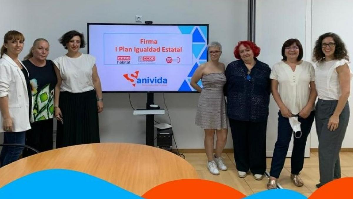 CCOO del Hábitat firma el primer plan de igualdad de la empresa SANIVIDA