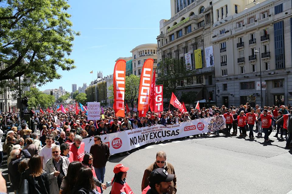 Manifestación del 1º de Mayo en Madrid