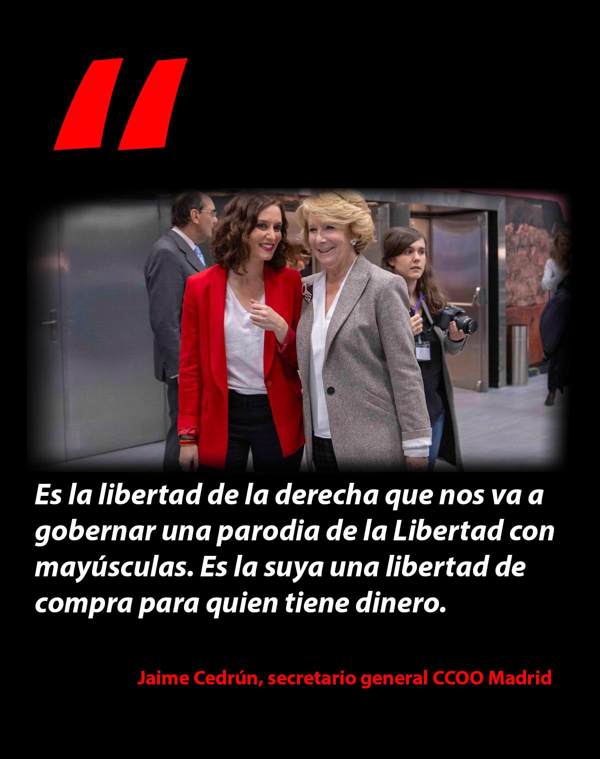 Isabel Díaz Ayuso y Esperanza Aguirre