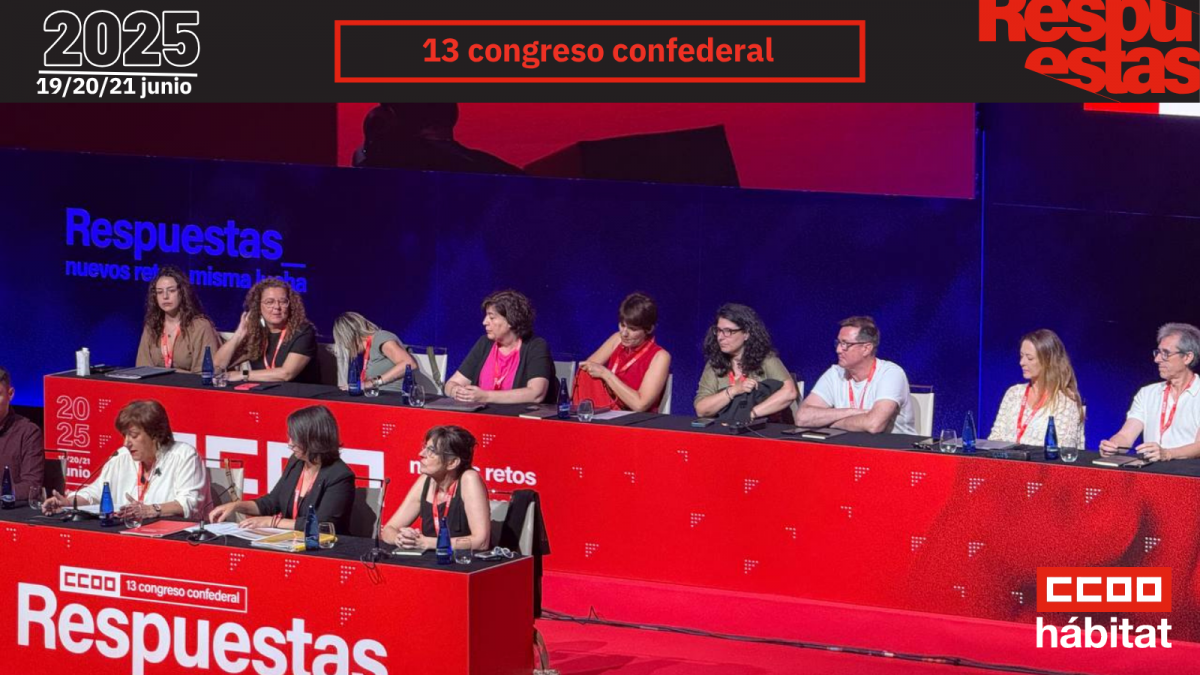 CCOO del Hbitat en el 13 Congreso Confederal