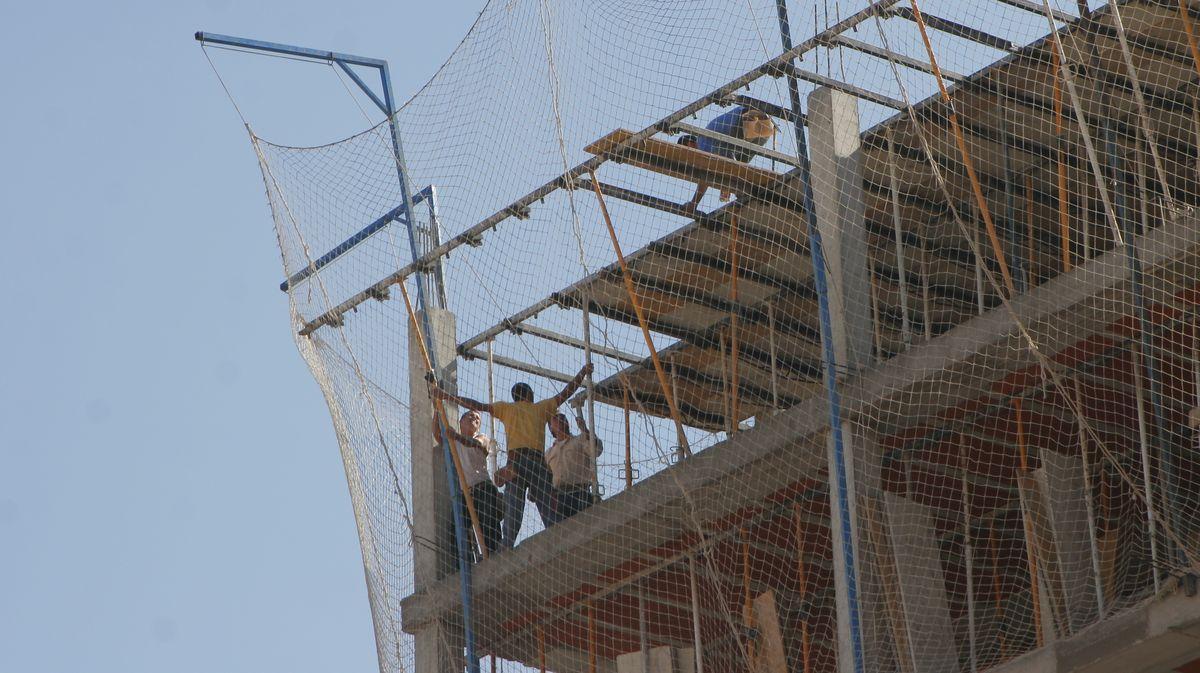 Trabajadores de la construcción en Madrid