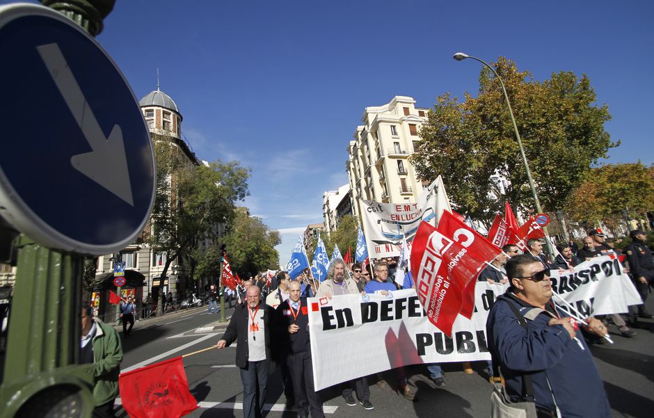 Manifestación de la plantilla de la EMT por un transporte público y de calidad 26/11/2015