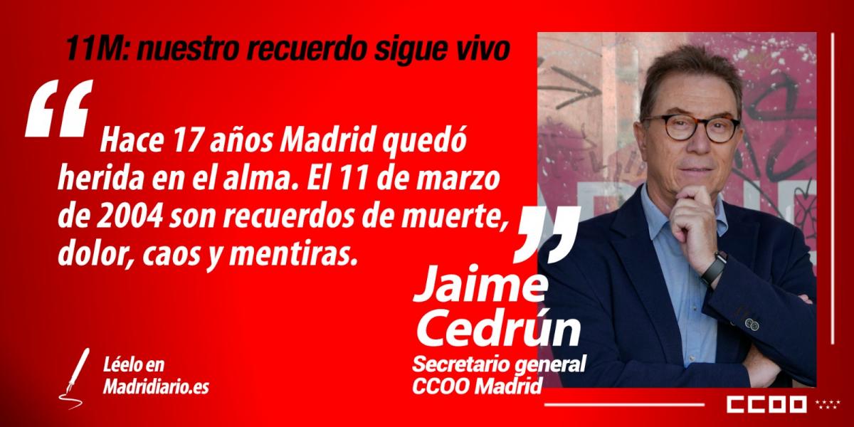 Artículo de Jaime Cedrún del día 11 de marzo de 2021