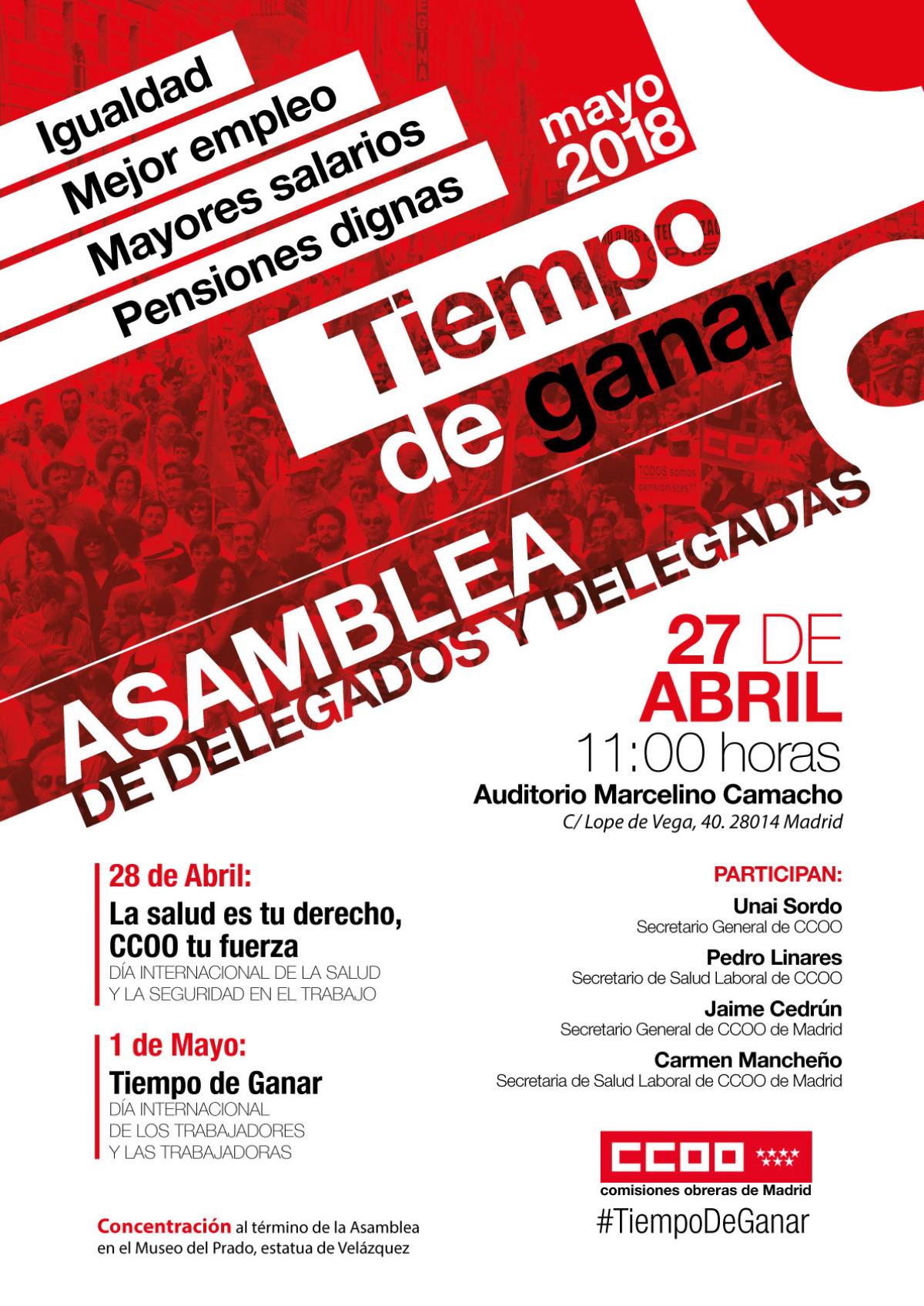 Asamblea delegados 1º mayo 28 abril