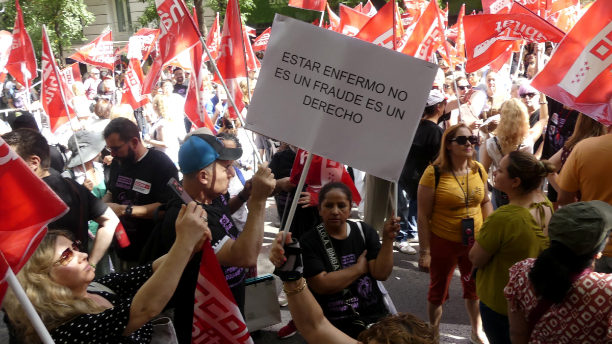 Manifestación Limpieza Edificios y Locales Madrid