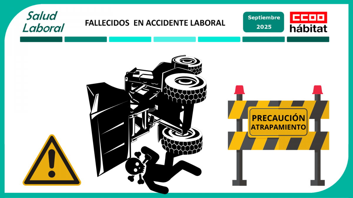 CCOO del Hábitat exige acabar con la lacra de la siniestralidad tras 10 muertes laborales en septiembre