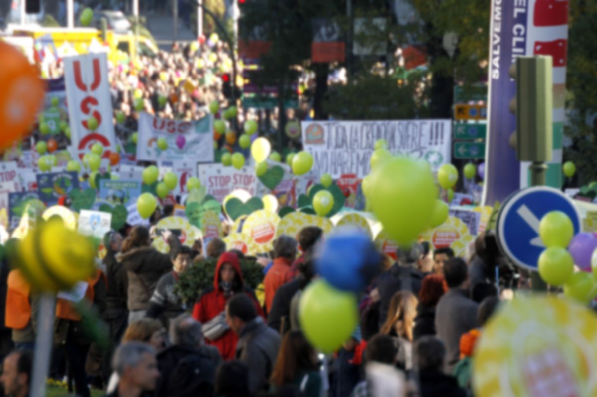Marcha por el Clima "Frente al cambio climático, cambiemos de modelo" Madrid 29-11-2015