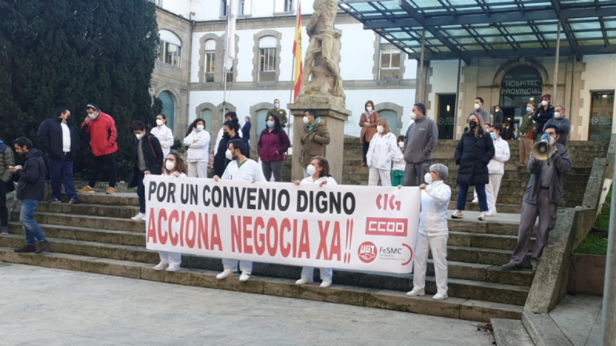 La Limpieza Hospitalaria de Pontevedra comienza con su calendario de movilizaciones