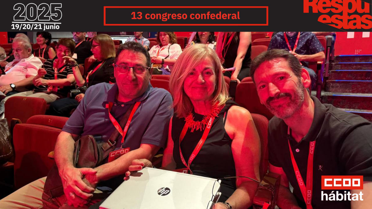CCOO del Hbitat en el 13 Congreso Confederal