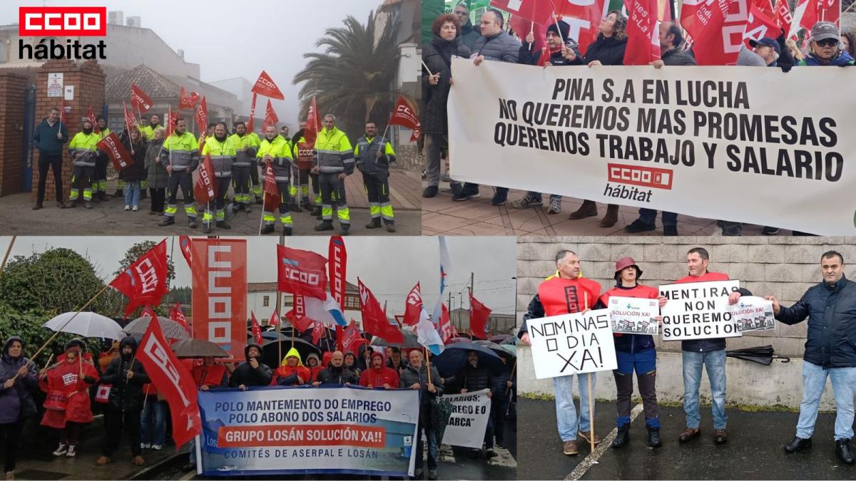 CCOO del Hábitat convoca una concentración para solicitar la garantía de los puestos de trabajo en el Grupo LOSAN