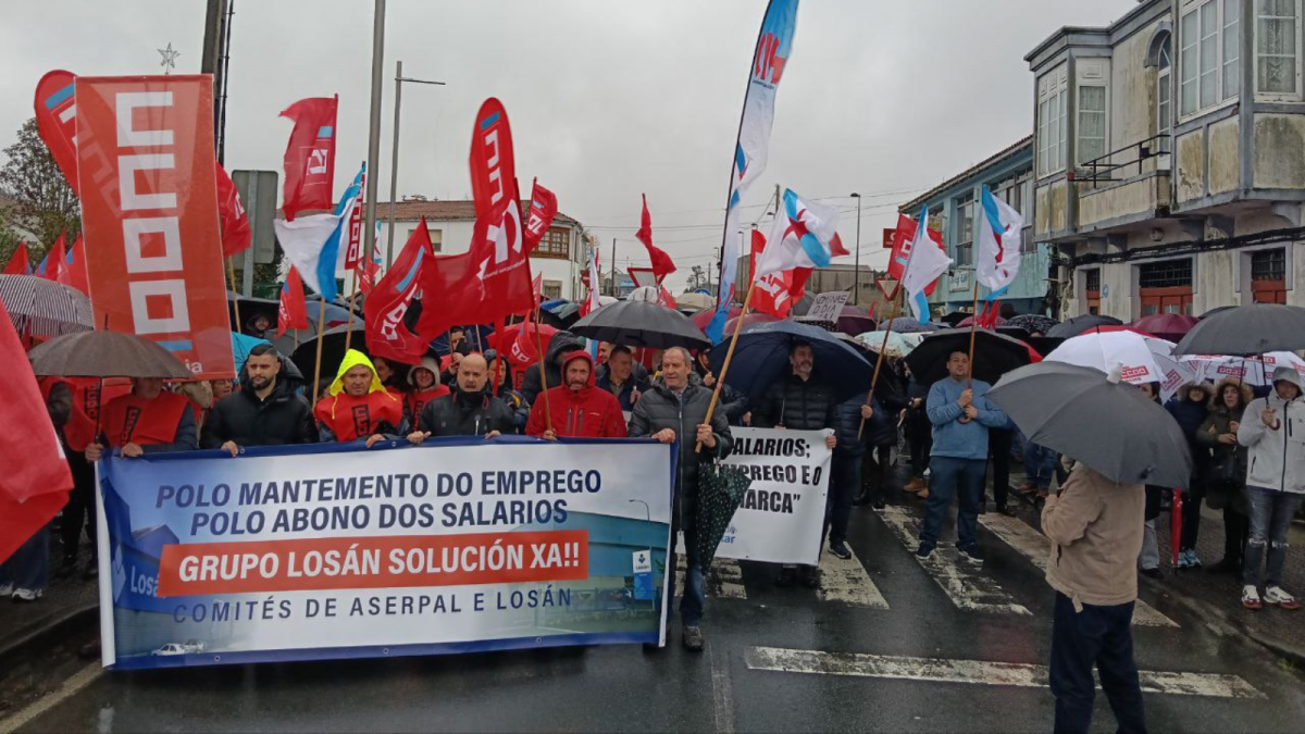 Manifestación Losán Galicia