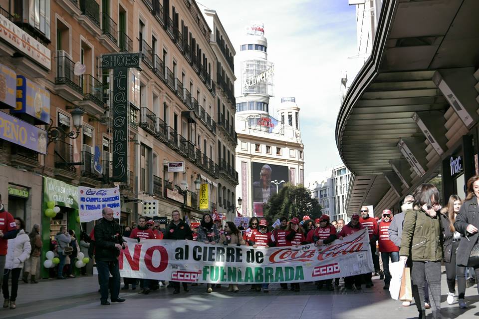 Tres años después del ERE, la plantilla de Coca Cola en Fuenlabrada sigue venciendo batallas