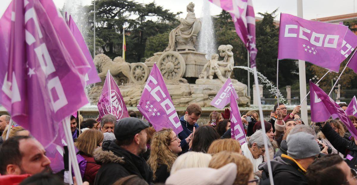 8M 2018 en Cibeles