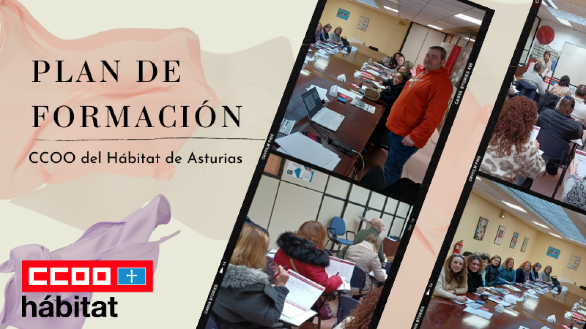 Jornada formativa para delegadas y delegados de CCOO del Hábitat de Asturias