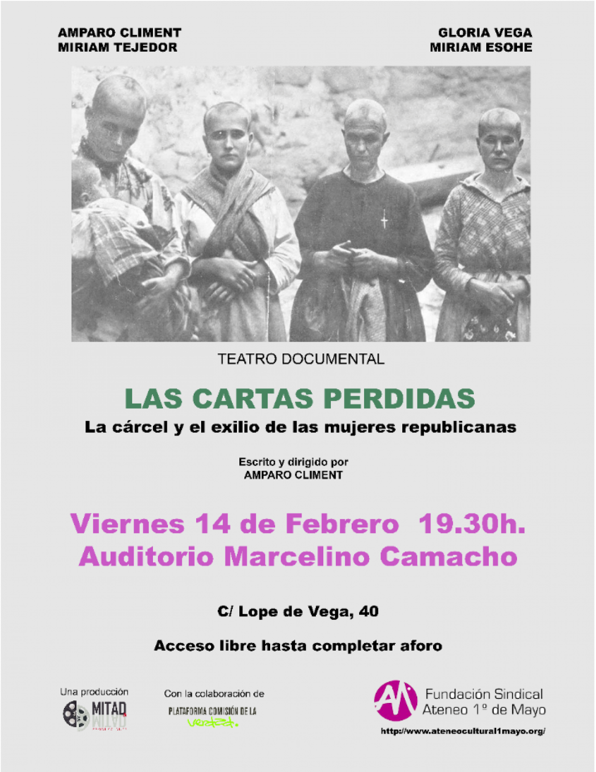 "Las Cartas perdidas", Exilio y cárcel de las mujeres republicanas