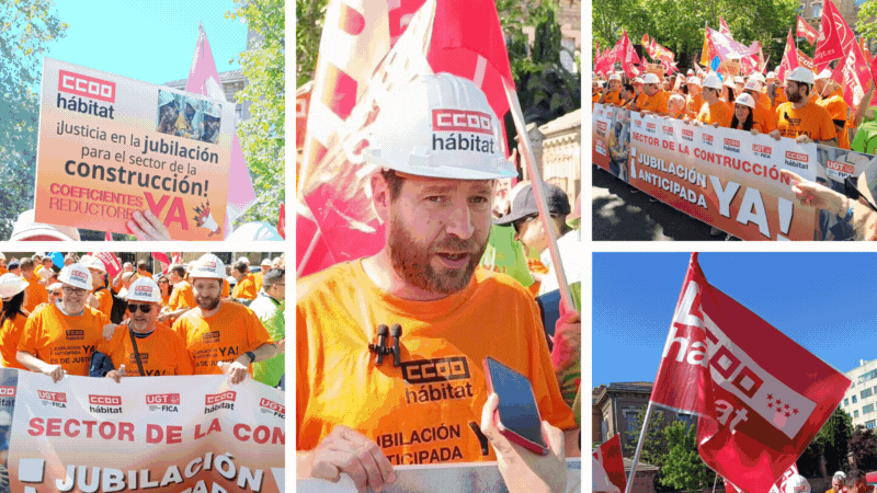 CCOO del Hbitat exige una jubilacin anticipada sin penalizaciones para el sector de la Construccin: "Es una cuestin de justicia social"