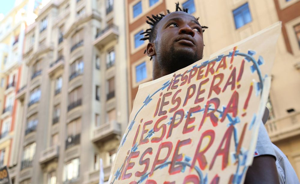 Manifestación Queremos Acoger Ya! el pasado 17 de junio