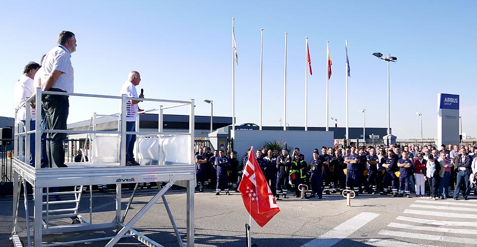 Concentración de apoyo a los 8 de Airbus