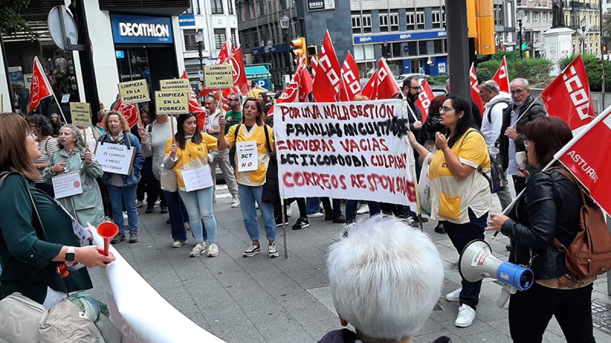 Desconvocada la huelga de trabajadoras y trabajadores de la limpieza de las oficinas de Correos en Asturias